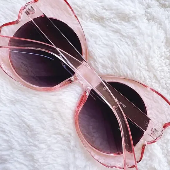 Eliza Light Pink Butterfly-shaped Sunglasses - Picture 11 of 12